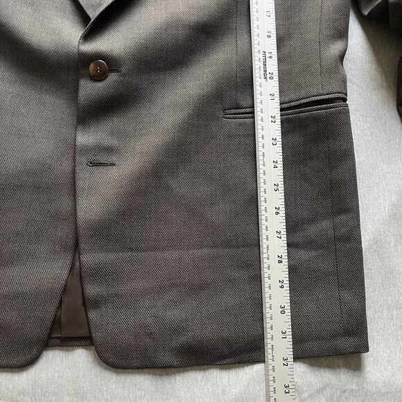 Vintage Canali Sport Coat Mens Brown Milano Bernini Blazer Wool Jacket 48 Italy - Picture 7 of 10